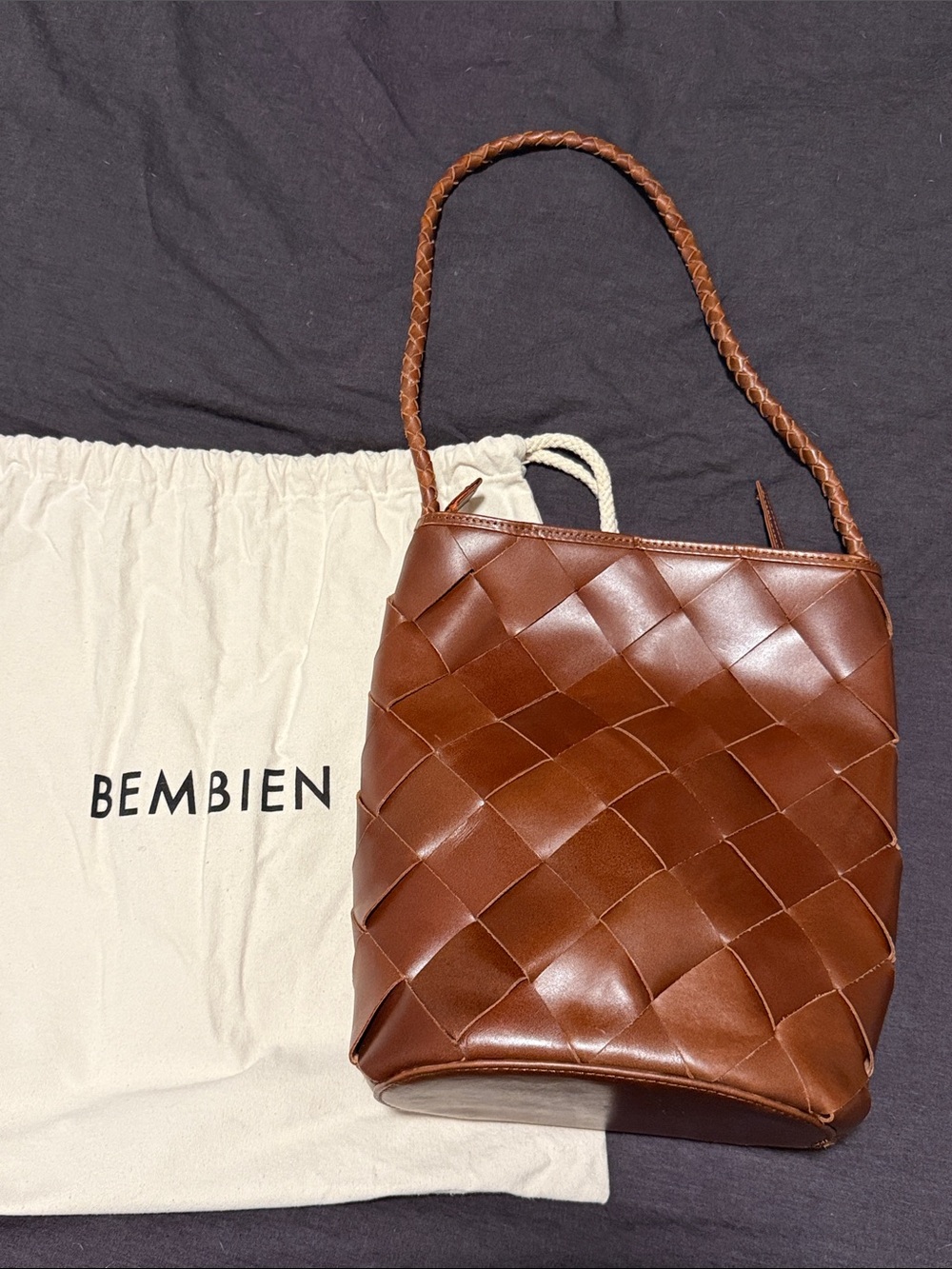 Bembien Marion Bag Grand Weave - Golden brown